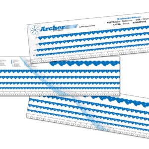 Archer Chain Measuring Chart Sticker