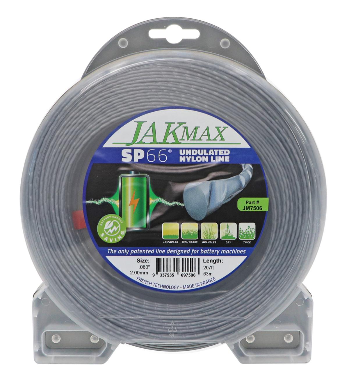 Jak Max 1/2lb Donut - .065"/1.60mm - Sp66 Undulated Nylon Line