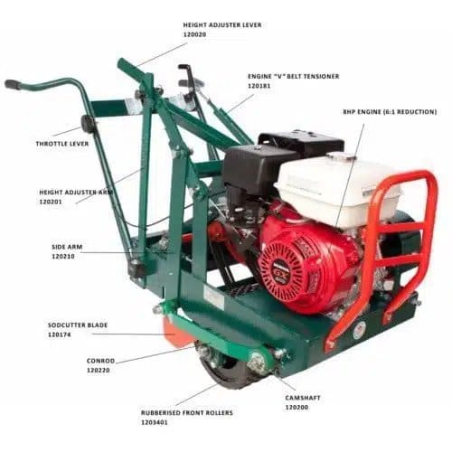 Protea Sod Cutter 460 18" Inch Kohler 9HP Engine